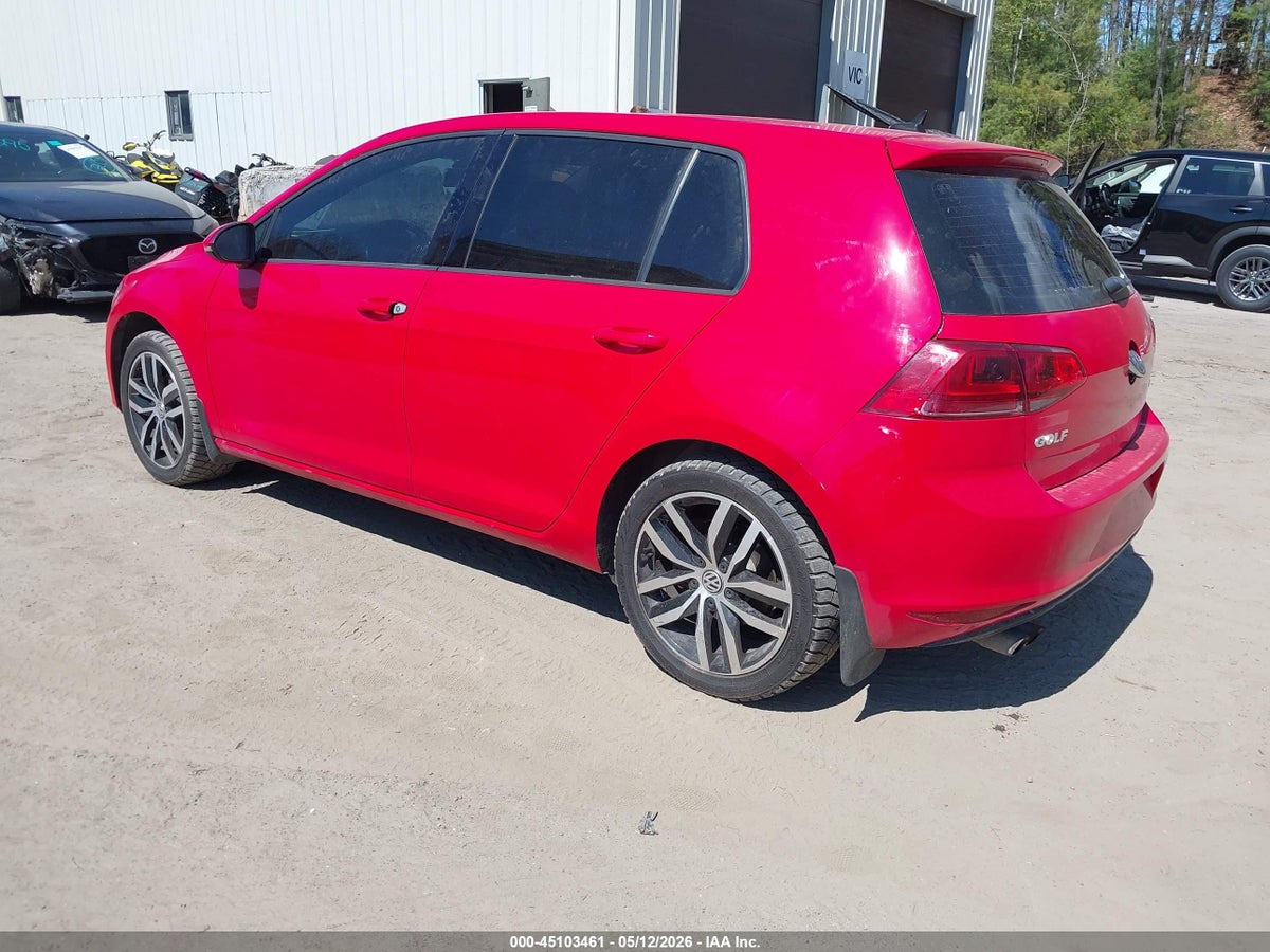 2015 VOLKSWAGEN GOLF TSI SE 4-DOOR — снимка 3