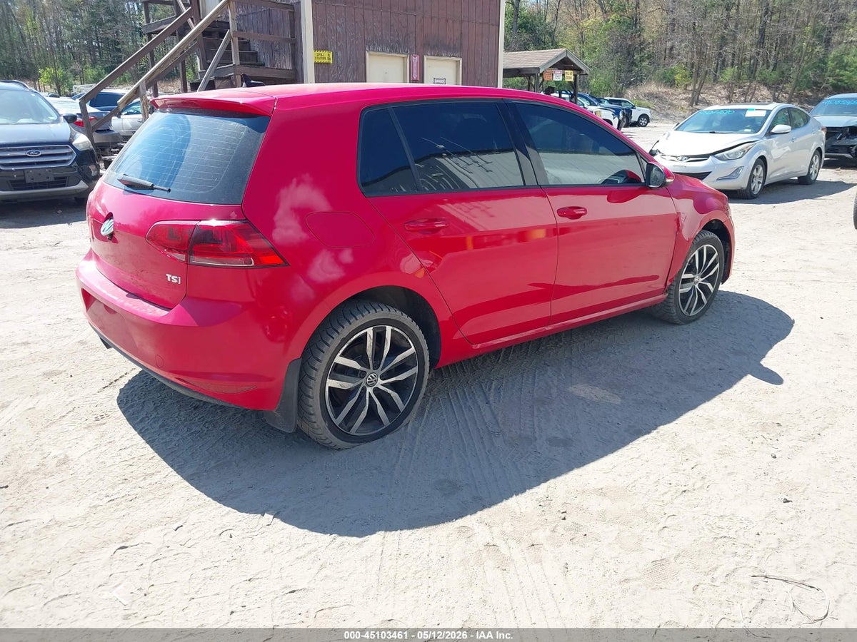 2015 VOLKSWAGEN GOLF TSI SE 4-DOOR — снимка 4