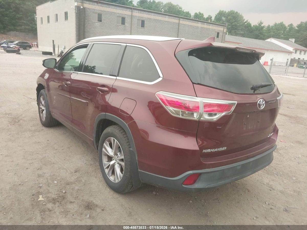 2015 TOYOTA HIGHLANDER XLE V6 — снимка 3