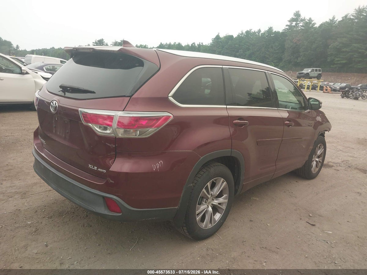 2015 TOYOTA HIGHLANDER XLE V6 — снимка 4