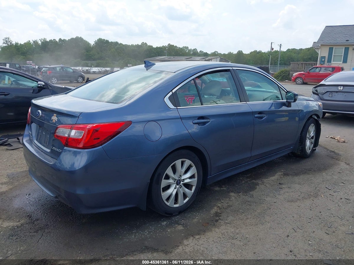2016 SUBARU LEGACY 2.5I PREMIUM — снимка 4