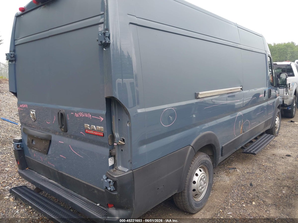 2019 RAM PROMASTER 3500 CARGO VAN HIGH ROOF 159 WB EXT — снимка 4