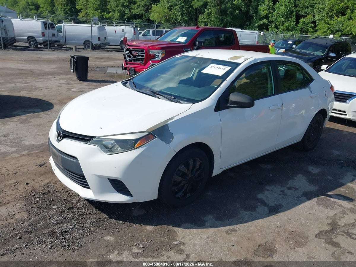 2014 TOYOTA COROLLA LE — снимка 2