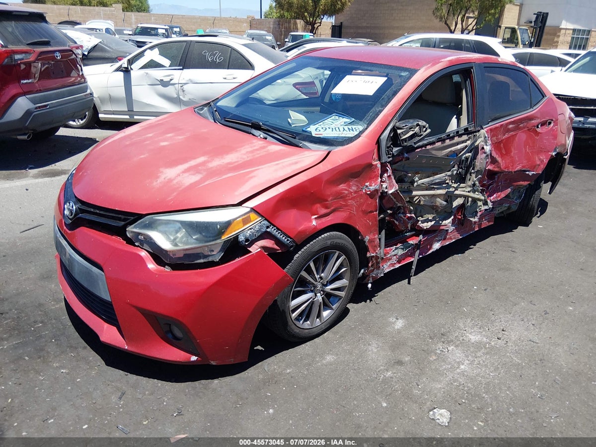 2015 TOYOTA COROLLA LE PLUS — снимка 2