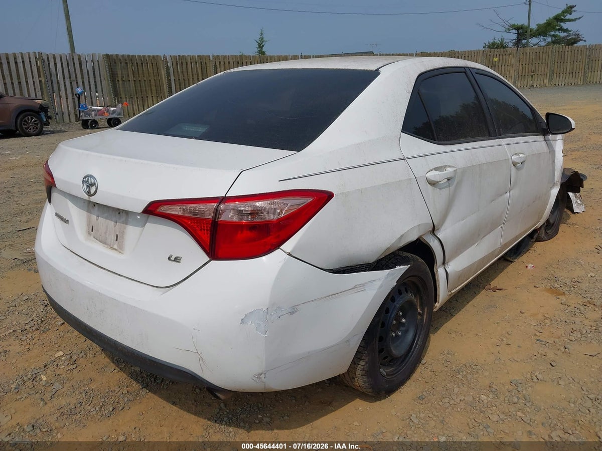 2017 TOYOTA COROLLA LE — снимка 4