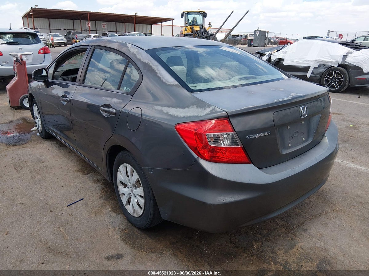 2012 HONDA CIVIC LX — снимка 3