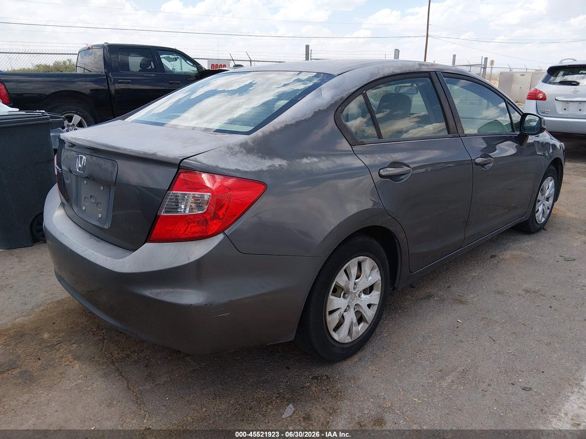 2012 HONDA CIVIC LX — снимка 4