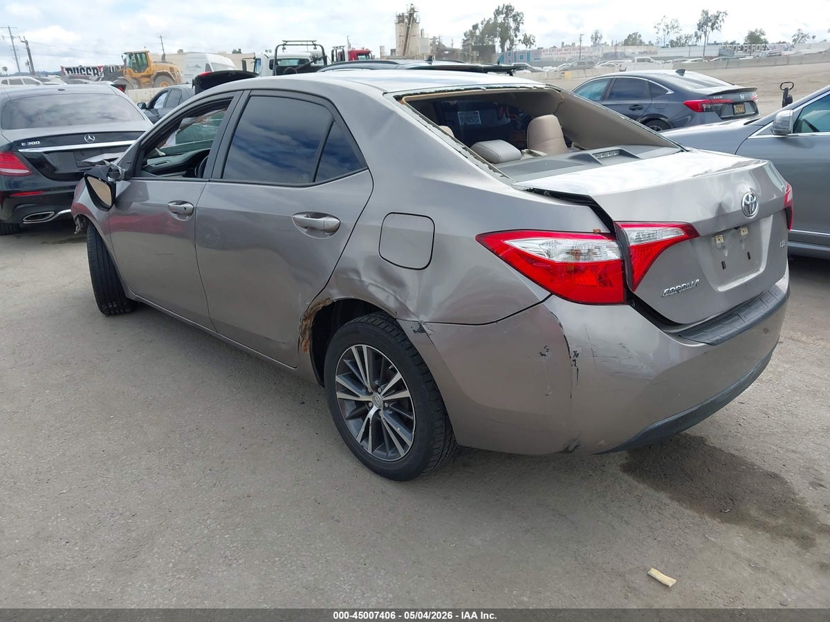 2016 TOYOTA COROLLA L/LE/LE PLUS/LE PREMIUM/S/S PLUS/S PREMIUM/S W/SPECIAL EDITION PKG — снимка 3