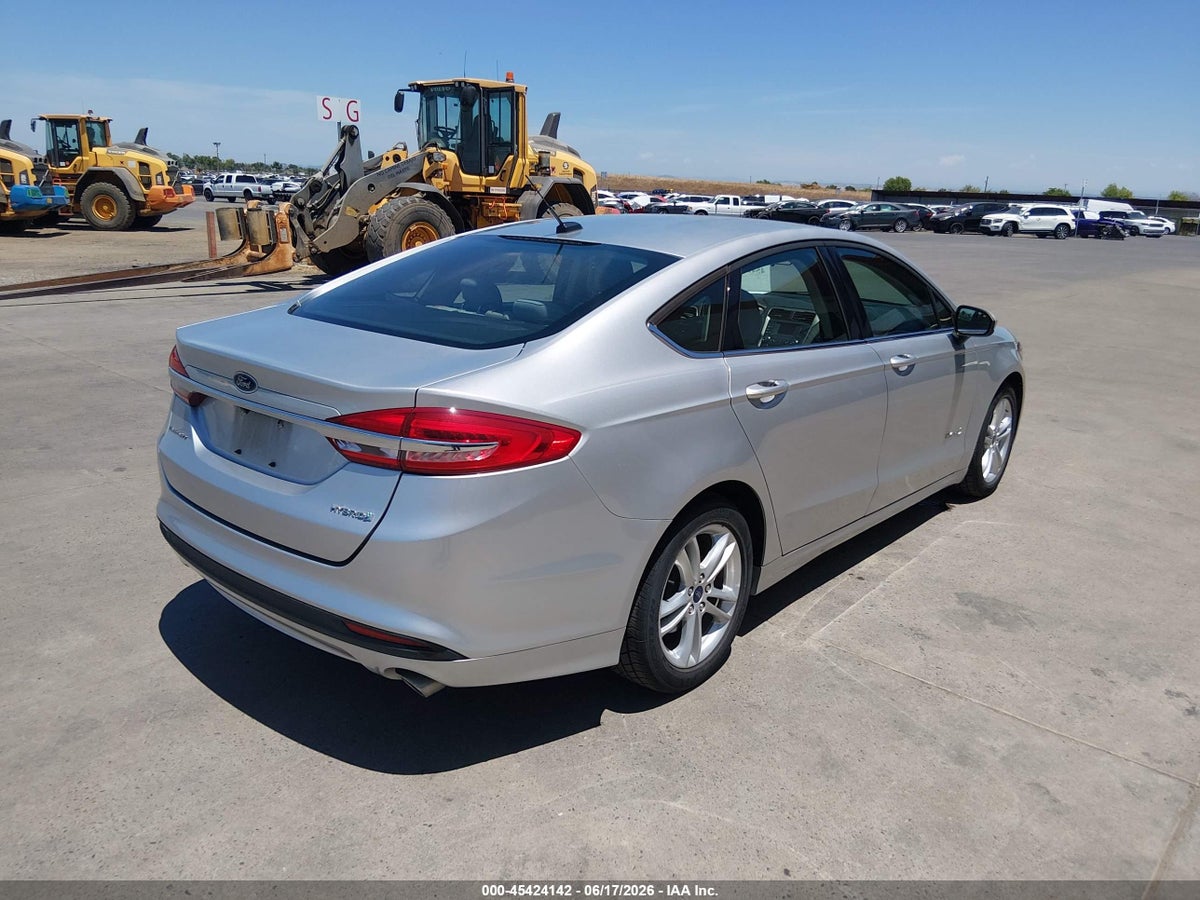 2018 FORD FUSION HYBRID S — снимка 4