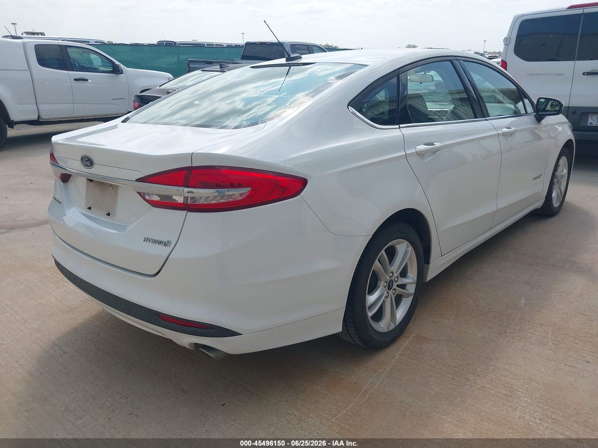 2018 FORD FUSION HYBRID S — снимка 4