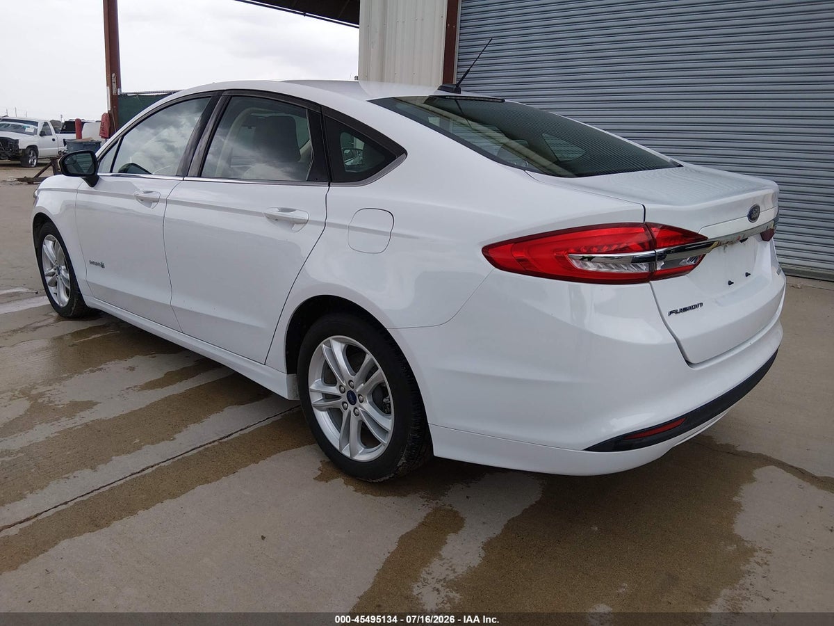 2018 FORD FUSION HYBRID S — снимка 3