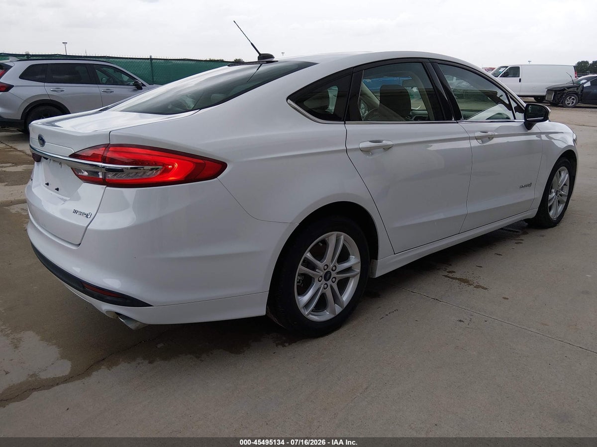2018 FORD FUSION HYBRID S — снимка 4