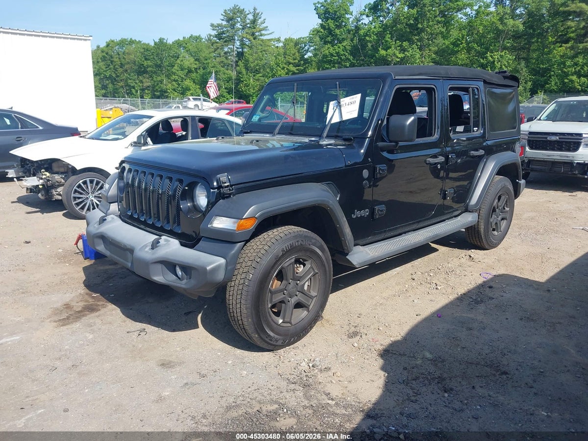 2019 JEEP WRANGLER UNLIMITED SPORT S 4X4 — снимка 2