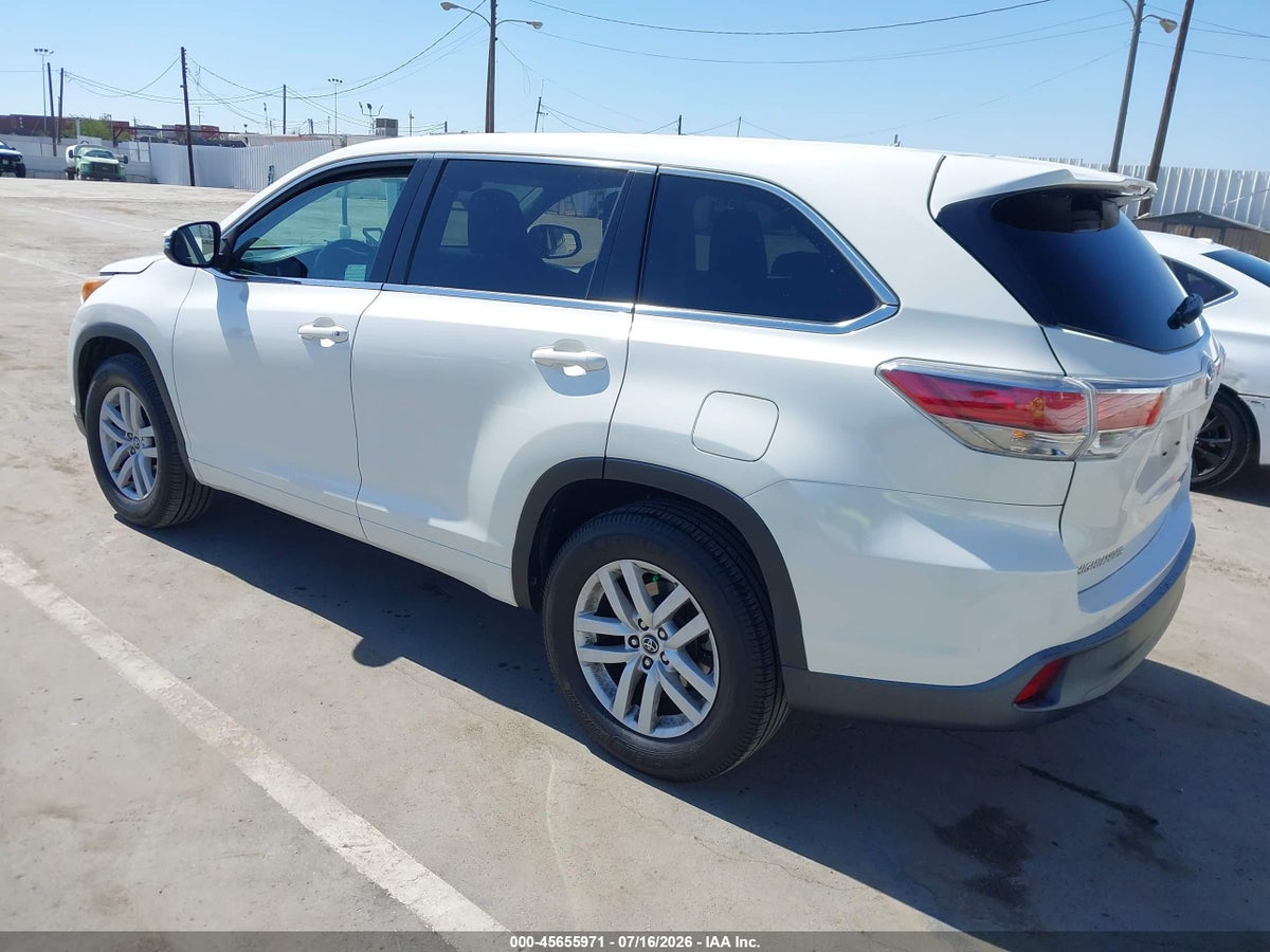 2016 TOYOTA HIGHLANDER LE — снимка 3
