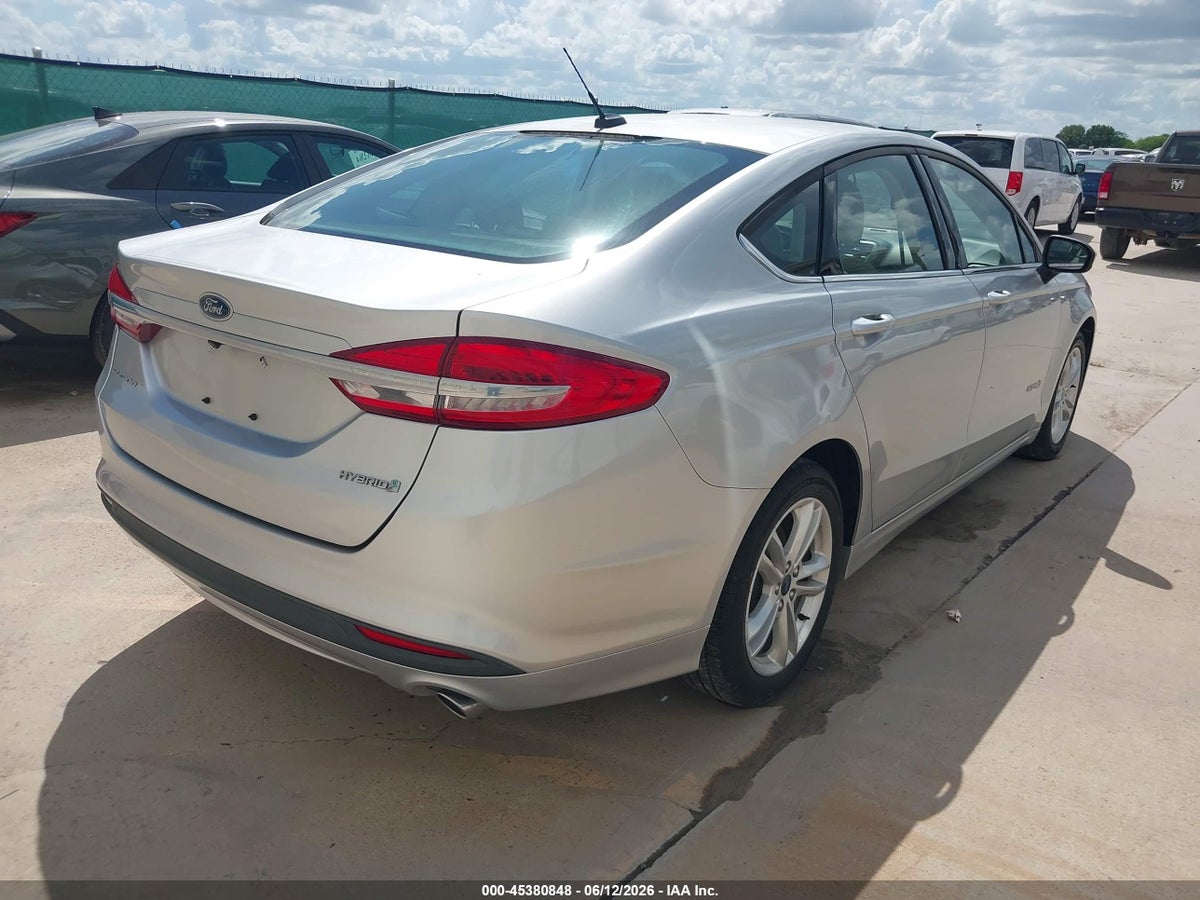 2018 FORD FUSION HYBRID S — снимка 4