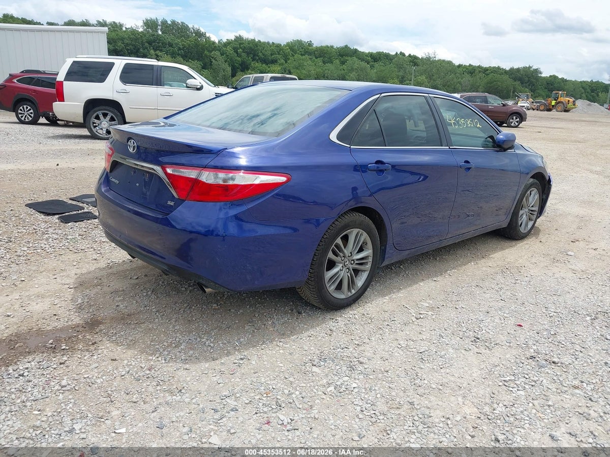 2016 TOYOTA CAMRY SE — снимка 4