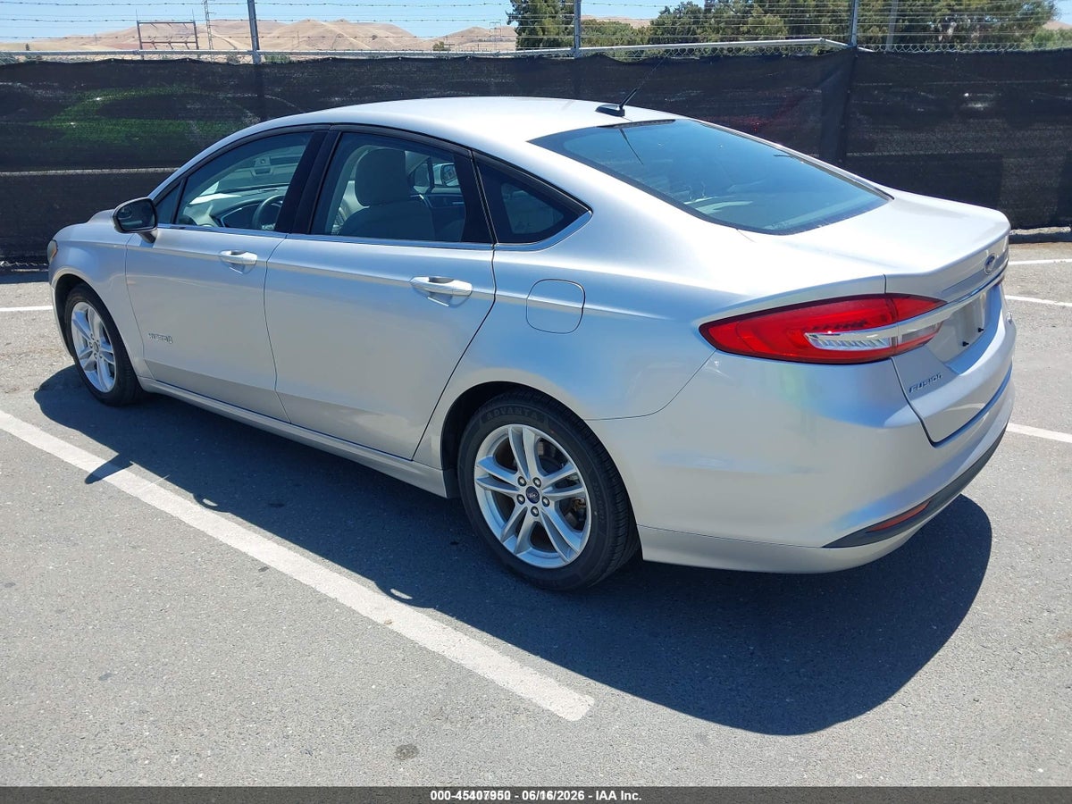2018 FORD FUSION HYBRID S — снимка 3