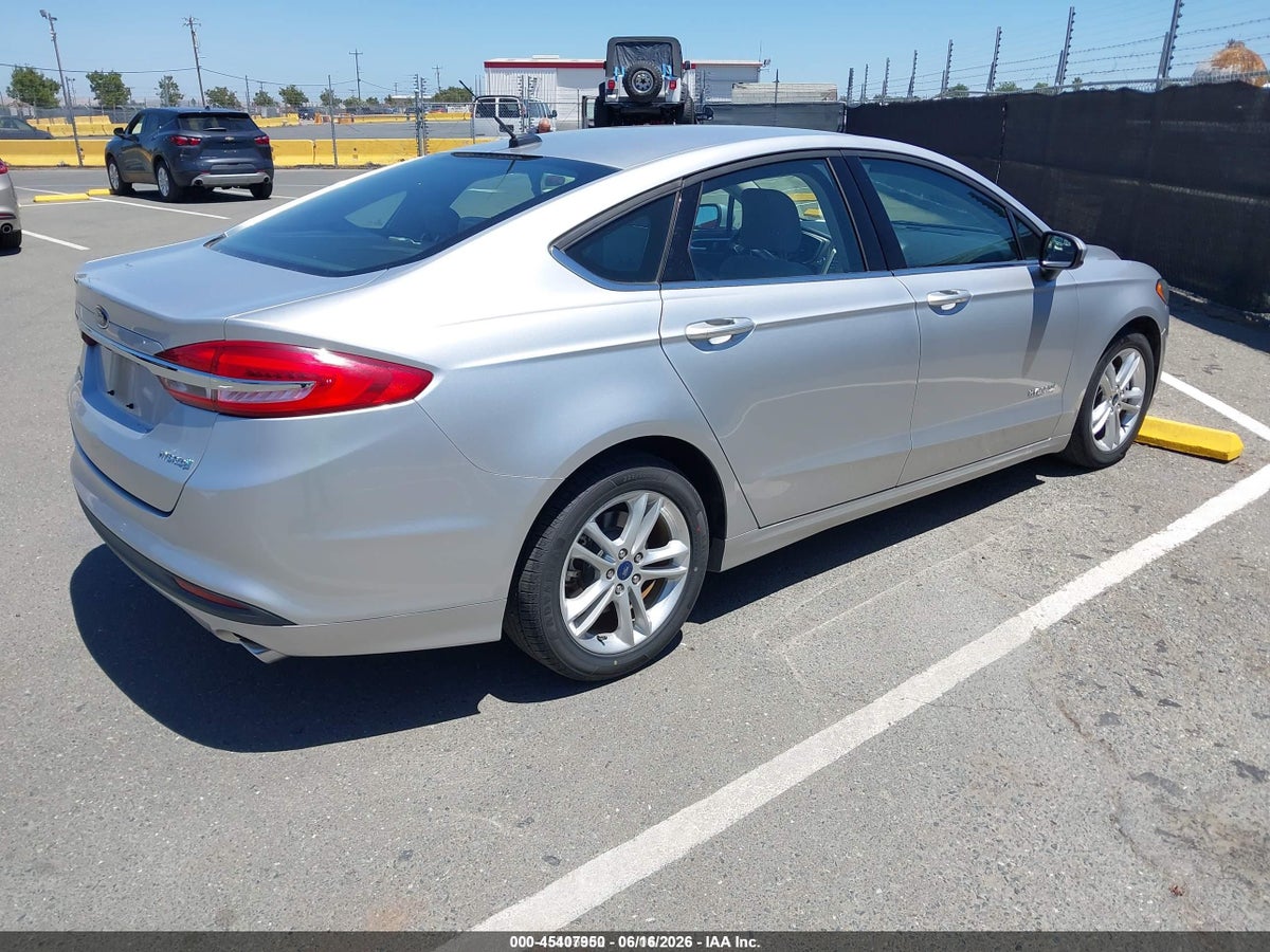 2018 FORD FUSION HYBRID S — снимка 4