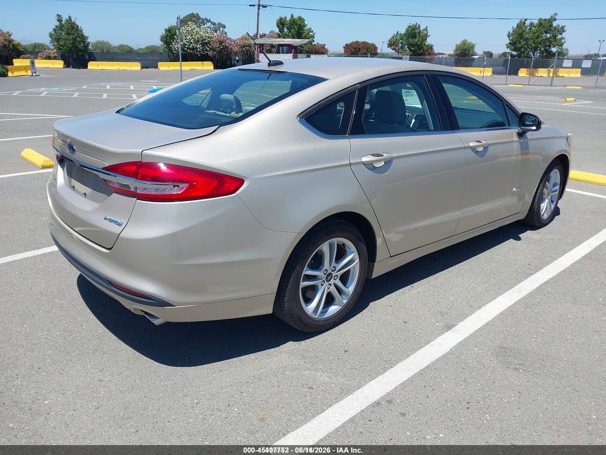2018 FORD FUSION HYBRID S — снимка 4