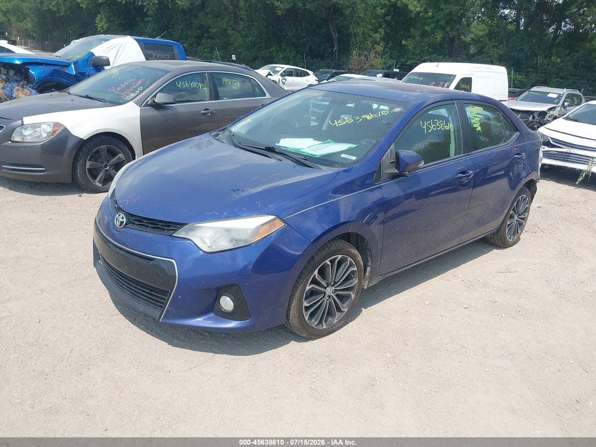 2015 TOYOTA COROLLA S PLUS — снимка 2
