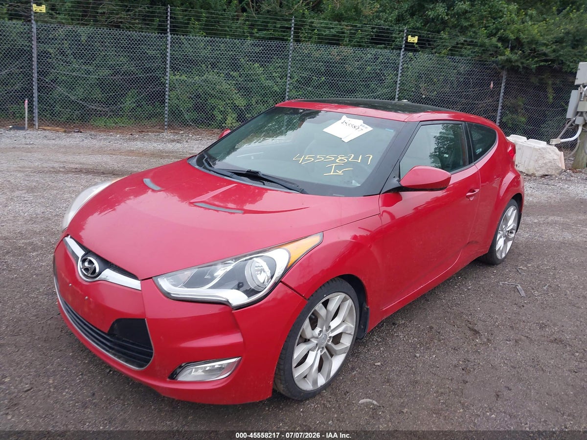 2013 HYUNDAI VELOSTER BASE W/GRAY — снимка 2