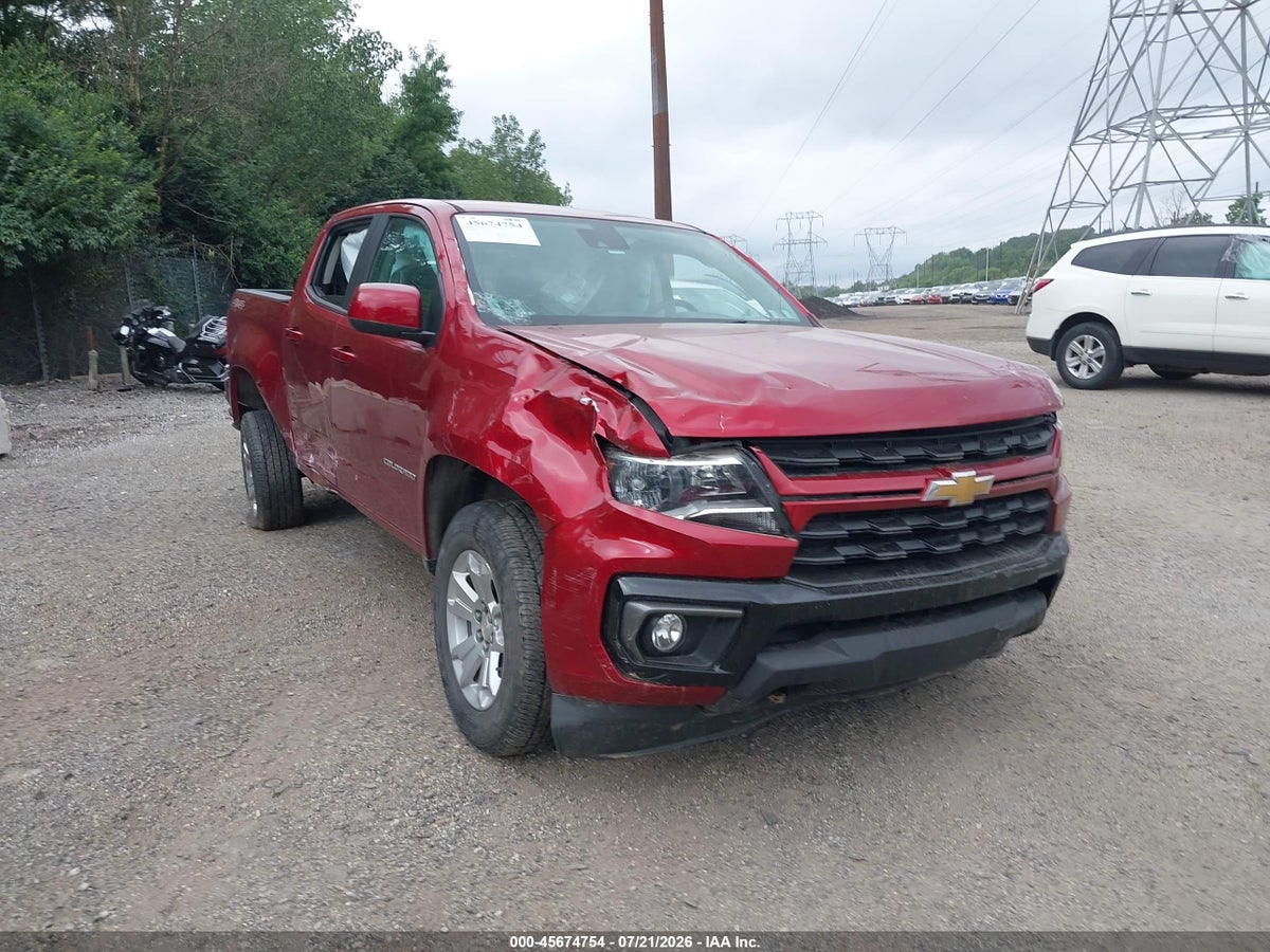2022 CHEVROLET COLORADO 4WD SHORT BOX LT