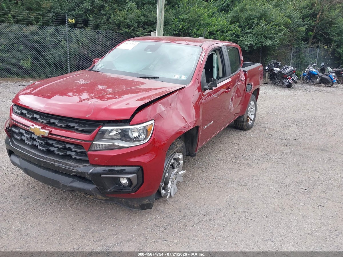 2022 CHEVROLET COLORADO 4WD SHORT BOX LT — снимка 2