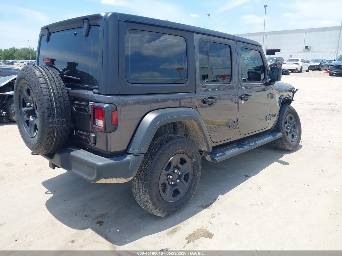 2025 JEEP WRANGLER 4-DOOR SPORT 4X4 — снимка 4