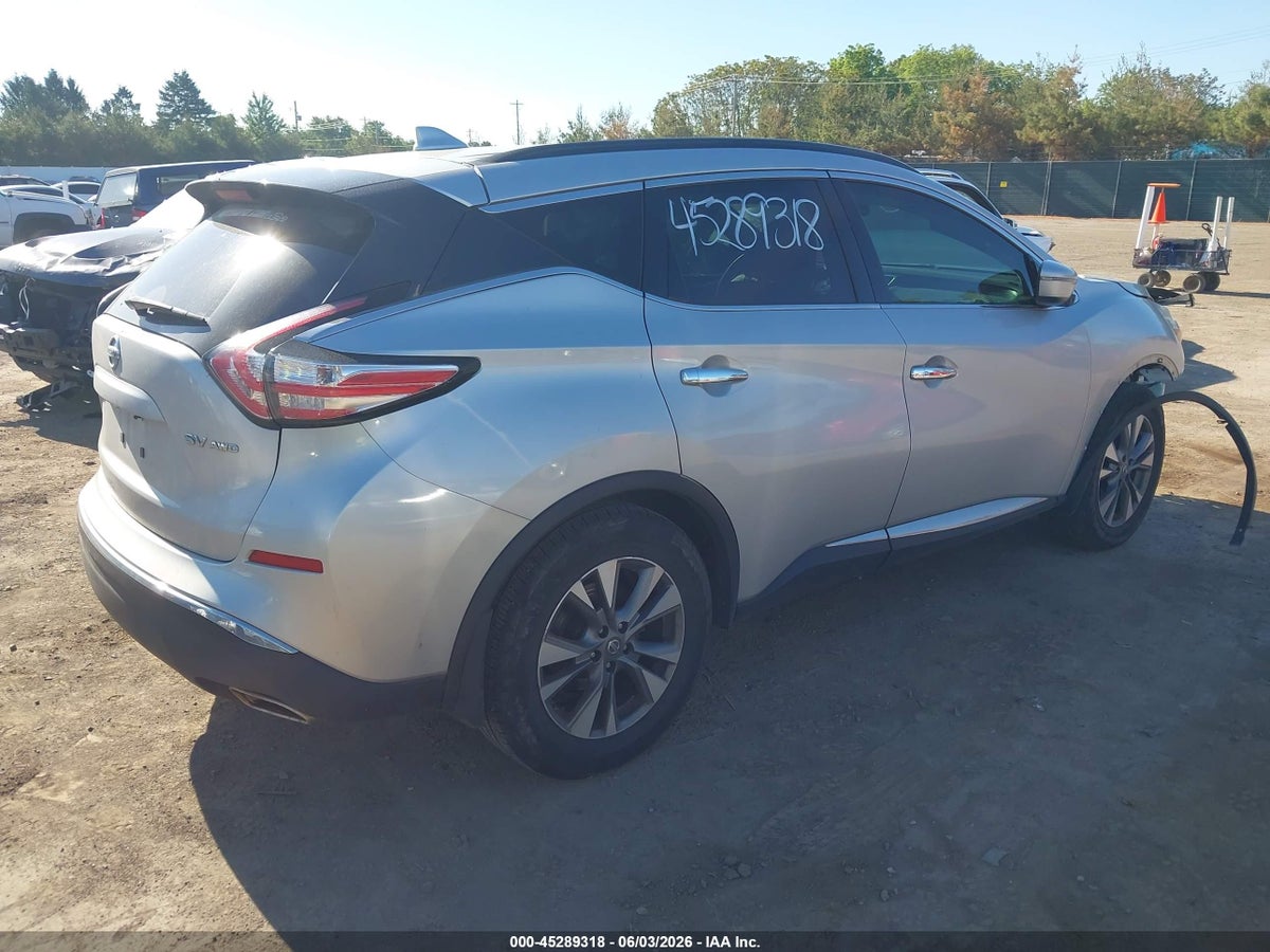 2017 NISSAN MURANO PLATINUM/S/SL/SV — снимка 4