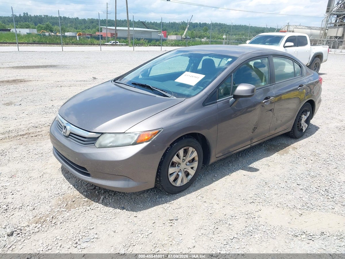 2012 HONDA CIVIC LX — снимка 2