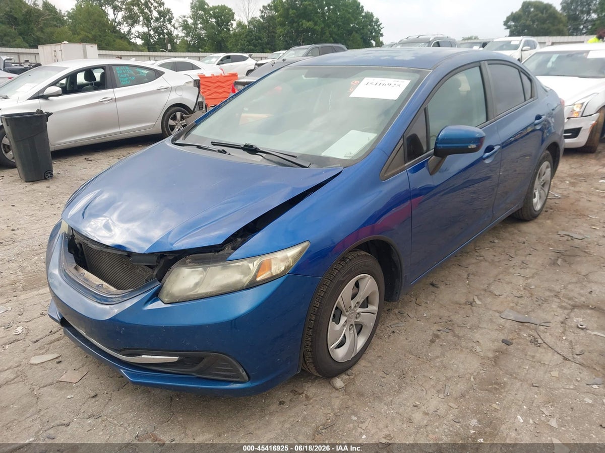 2014 HONDA CIVIC LX — снимка 2