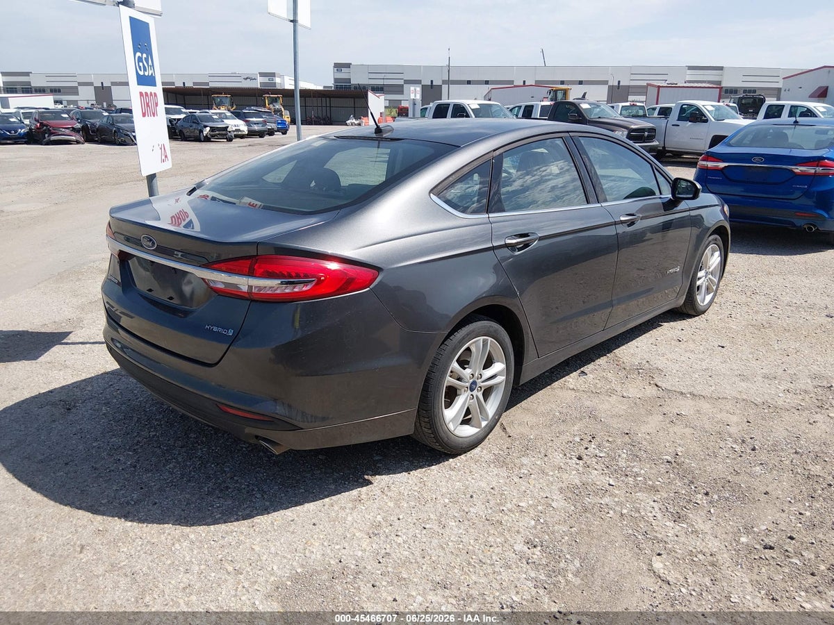 2018 FORD FUSION HYBRID S — снимка 4