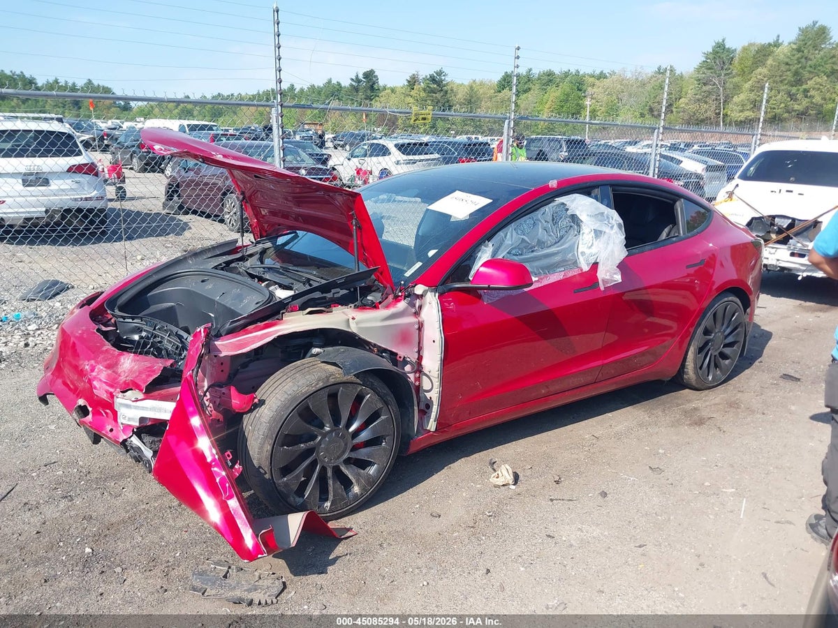2022 TESLA MODEL 3 PERFORMANCE DUAL MOTOR ALL-WHEEL DRIVE — снимка 2