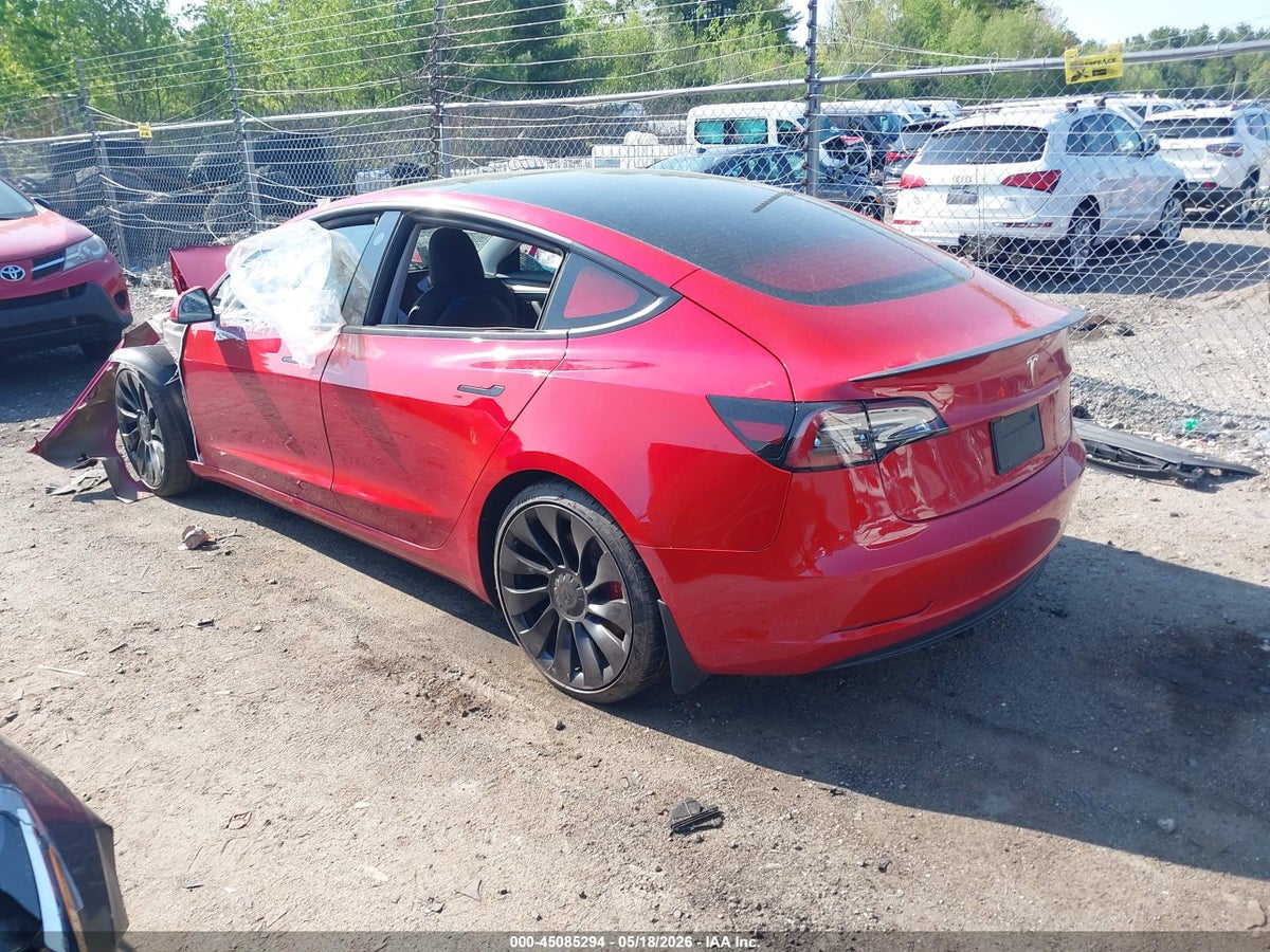 2022 TESLA MODEL 3 PERFORMANCE DUAL MOTOR ALL-WHEEL DRIVE — снимка 3