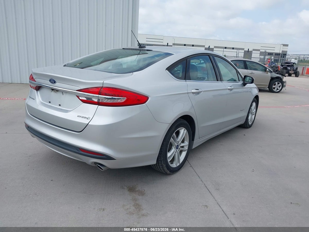 2018 FORD FUSION HYBRID S — снимка 4
