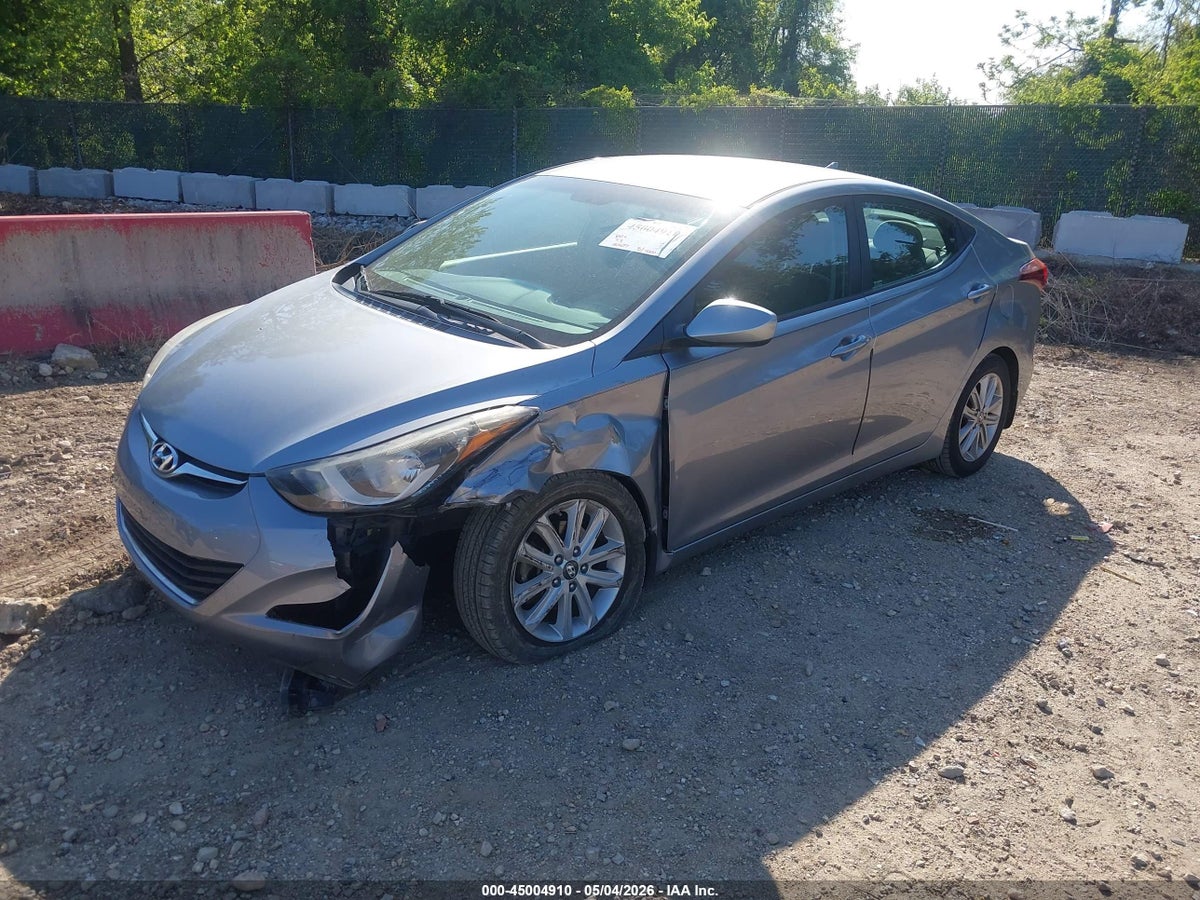 2015 HYUNDAI ELANTRA SE/SPORT/LIMITED — снимка 2