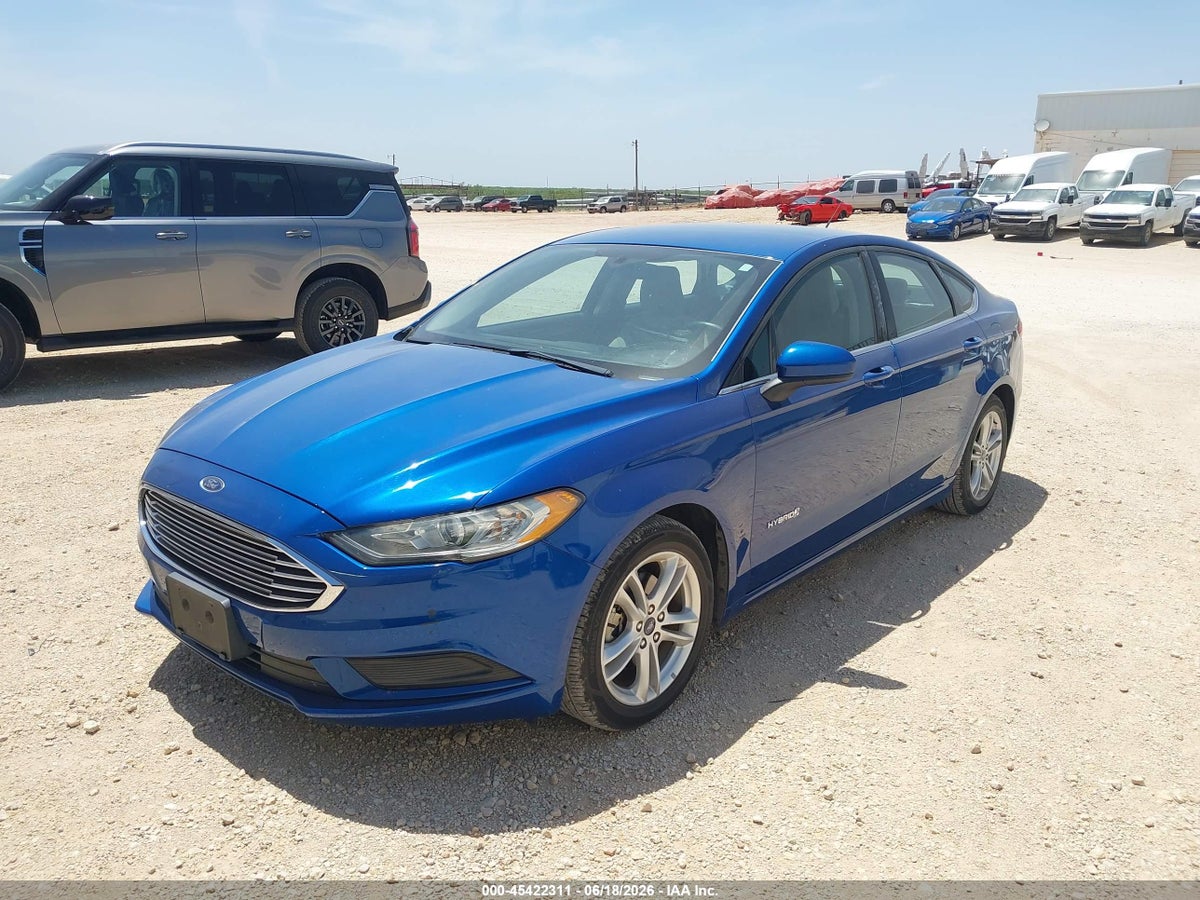 2018 FORD FUSION HYBRID S — снимка 2