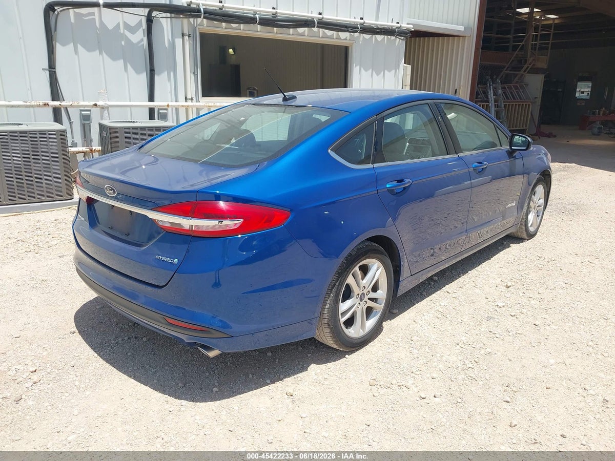 2018 FORD FUSION HYBRID S — снимка 4