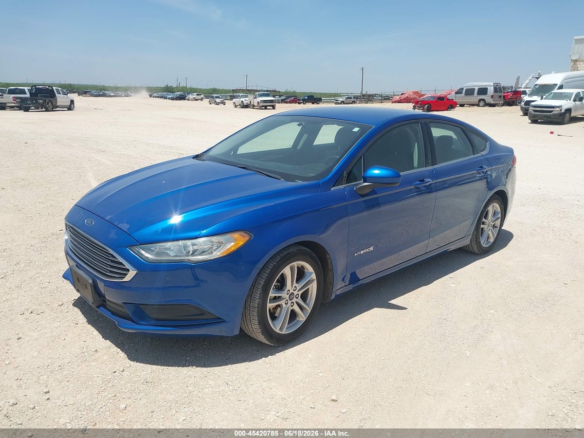 2018 FORD FUSION HYBRID S — снимка 2