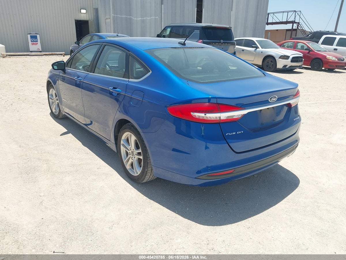 2018 FORD FUSION HYBRID S — снимка 3