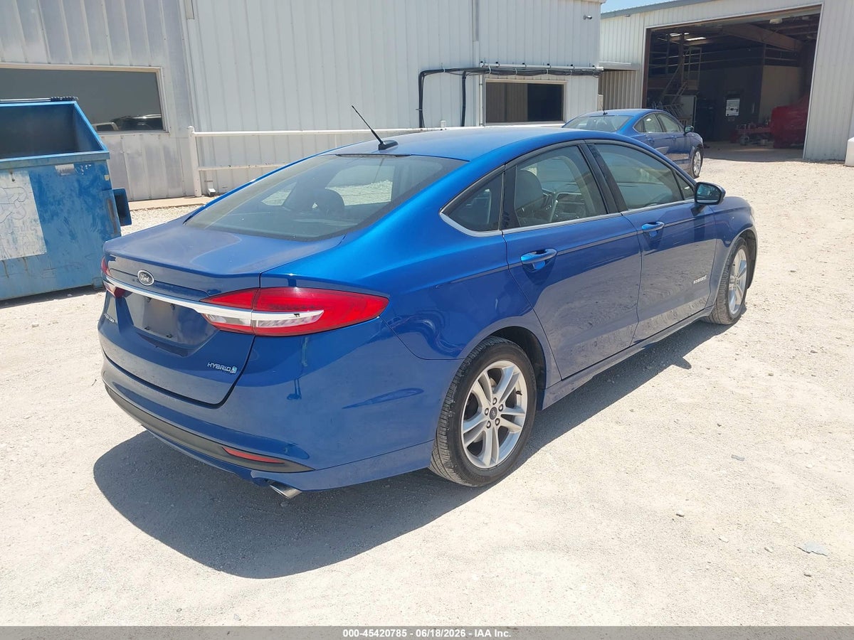 2018 FORD FUSION HYBRID S — снимка 4