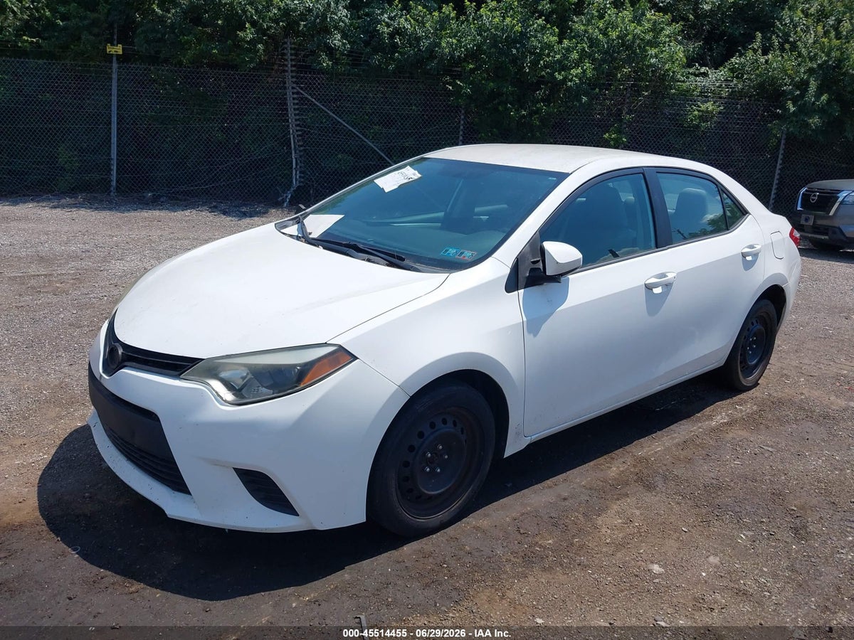2014 TOYOTA COROLLA LE — снимка 2