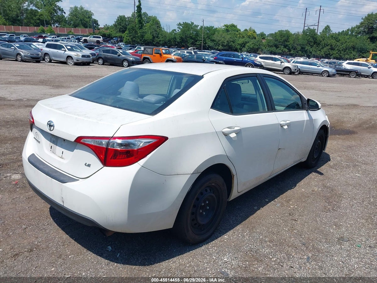2014 TOYOTA COROLLA LE — снимка 4