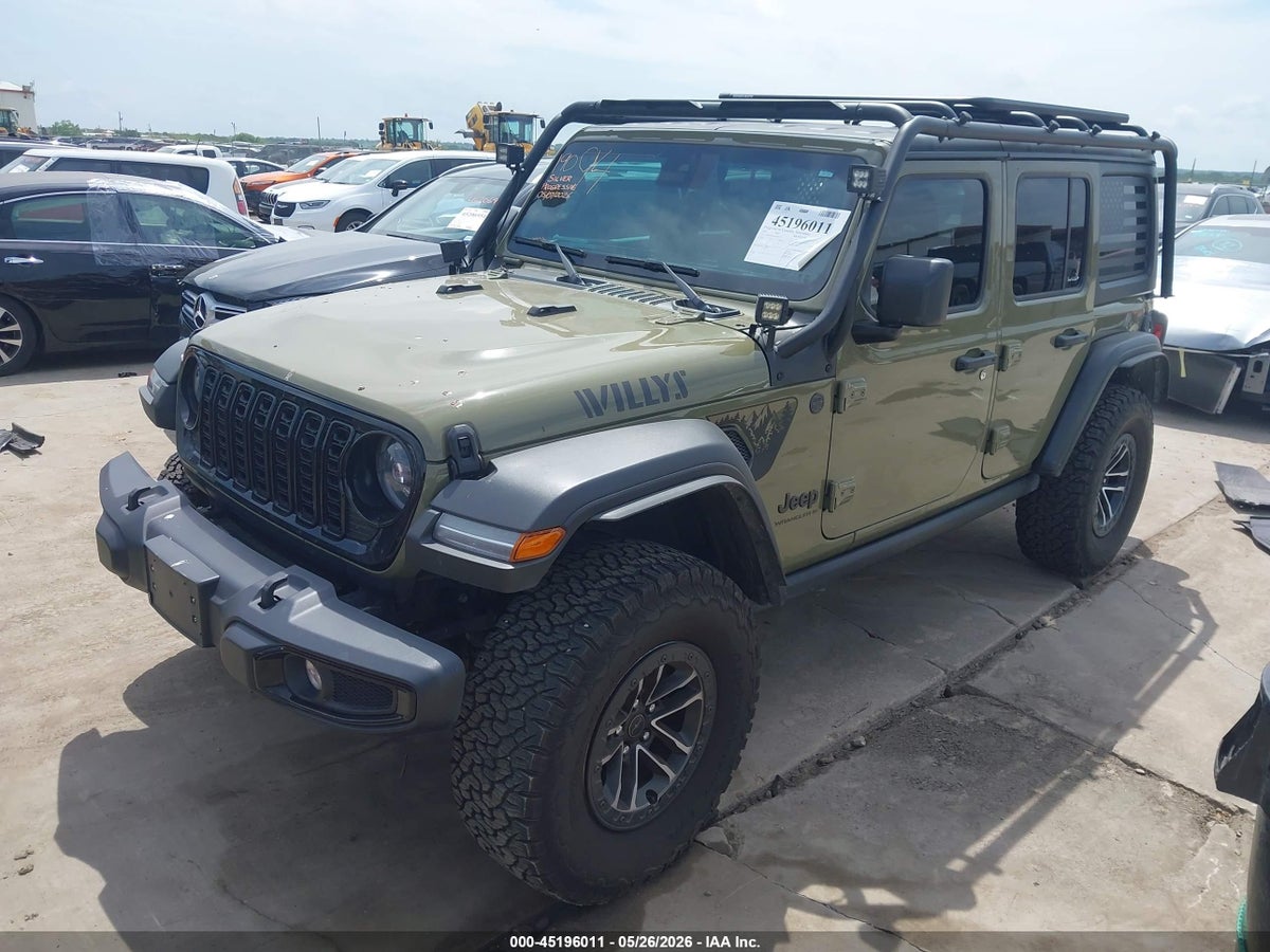 2025 JEEP WRANGLER 4-DOOR WILLYS 4X4 — снимка 2