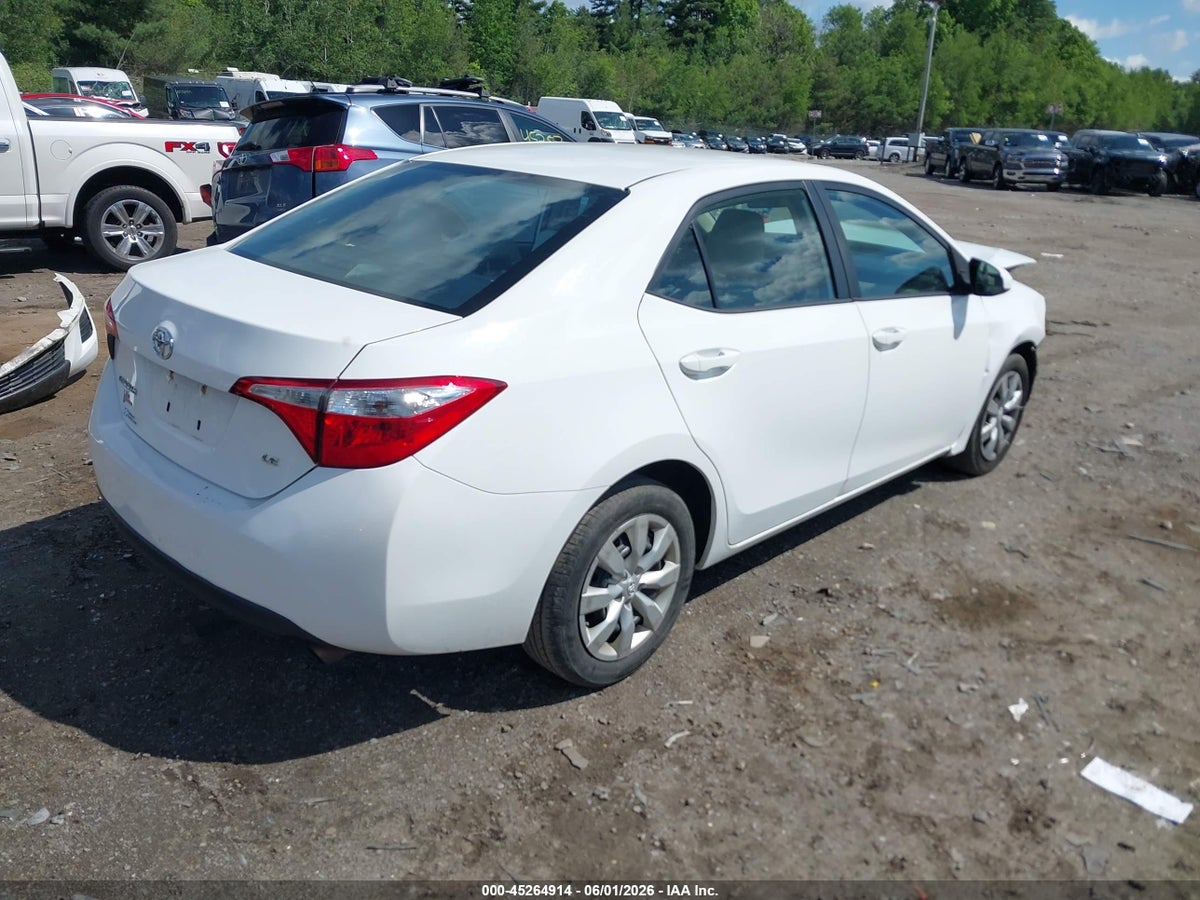 2016 TOYOTA COROLLA LE — снимка 4
