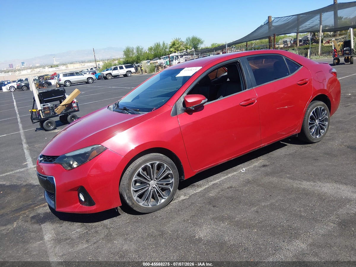 2016 TOYOTA COROLLA S PLUS — снимка 2