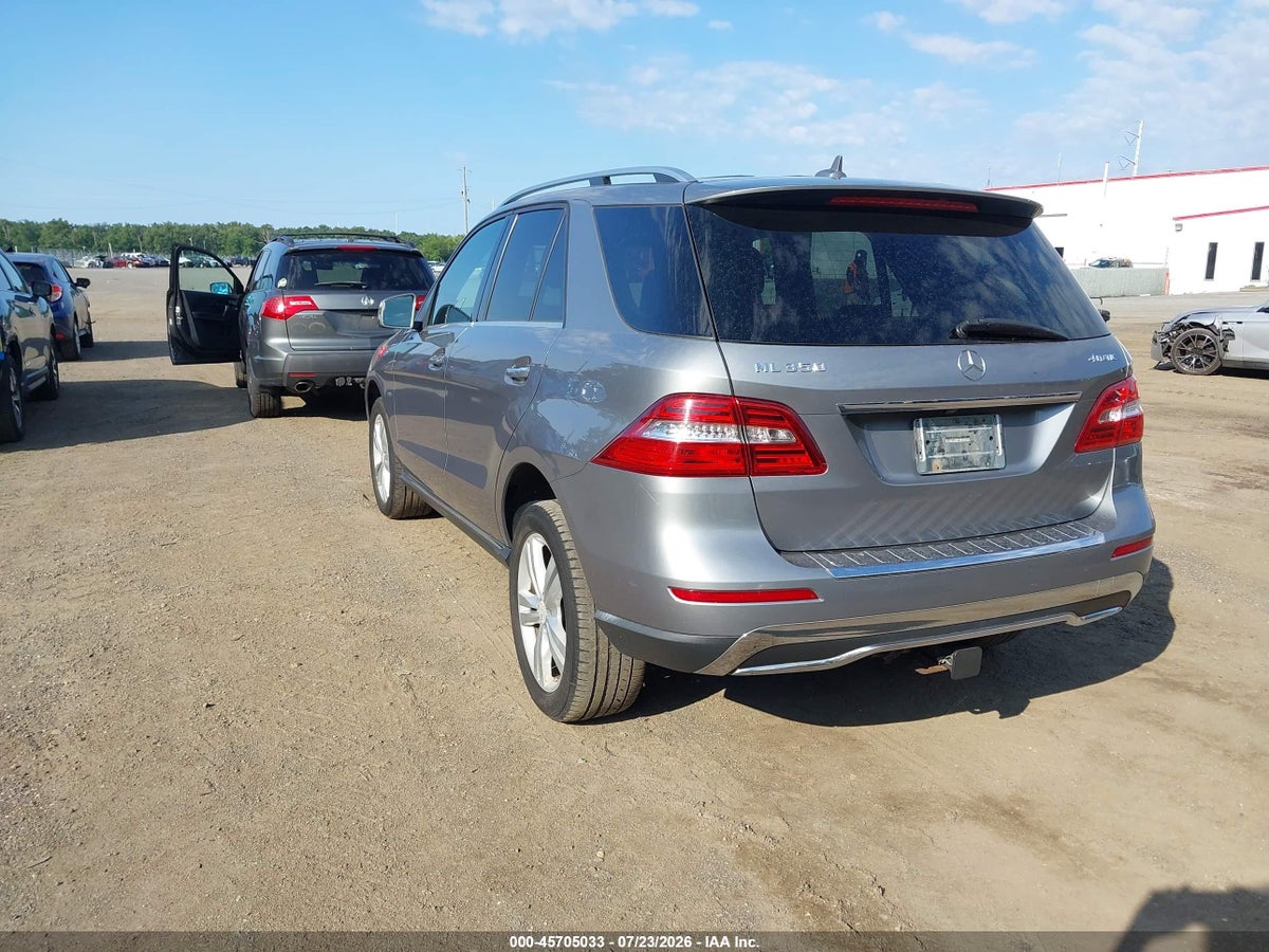2012 MERCEDES-BENZ ML 350 4MATIC — снимка 3