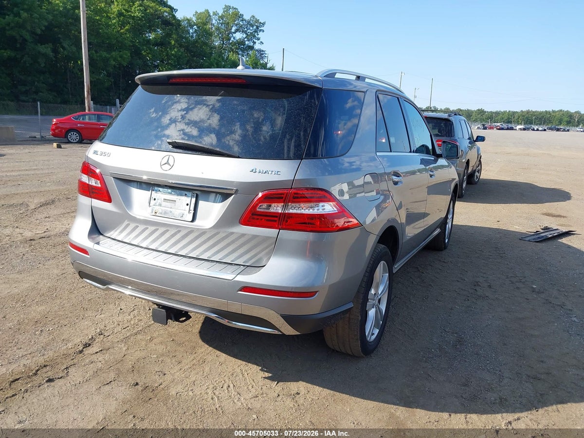 2012 MERCEDES-BENZ ML 350 4MATIC — снимка 4