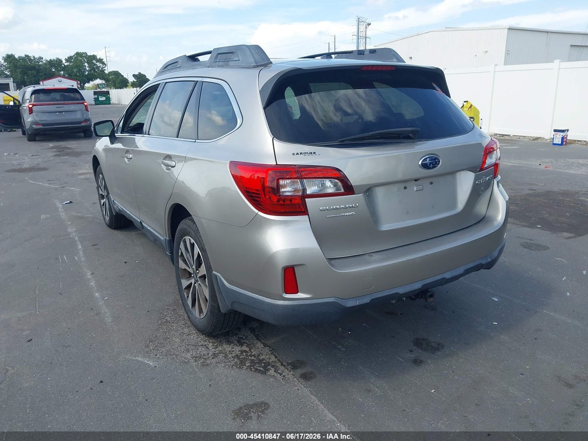 2015 SUBARU OUTBACK 2.5I LIMITED — снимка 3