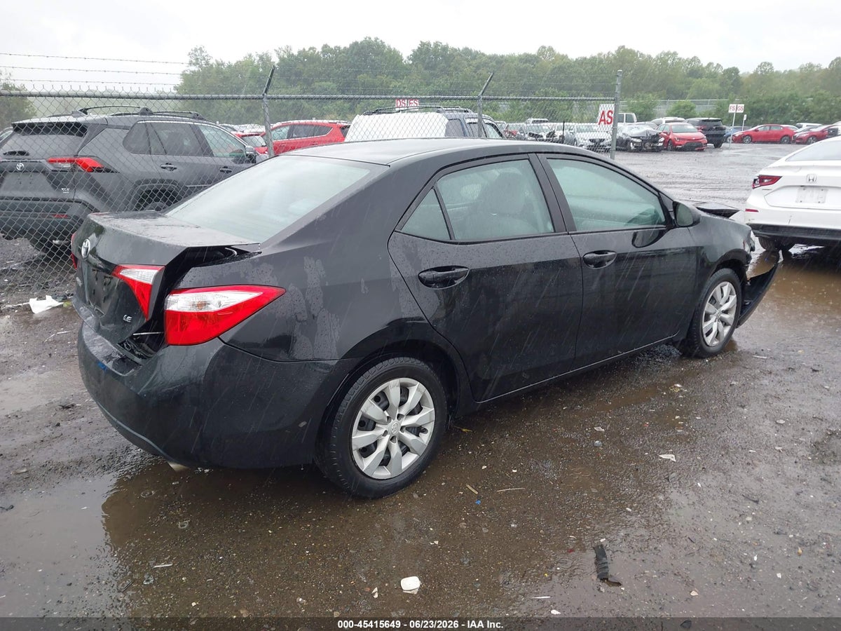 2015 TOYOTA COROLLA LE — снимка 4